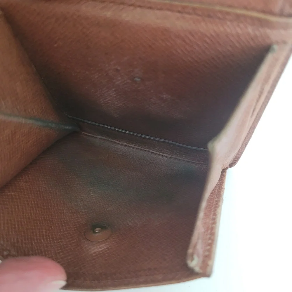 Louis Vuitton Monogram Canvas Bifold Wallet Vintage Brown CA0952 Made in Spain